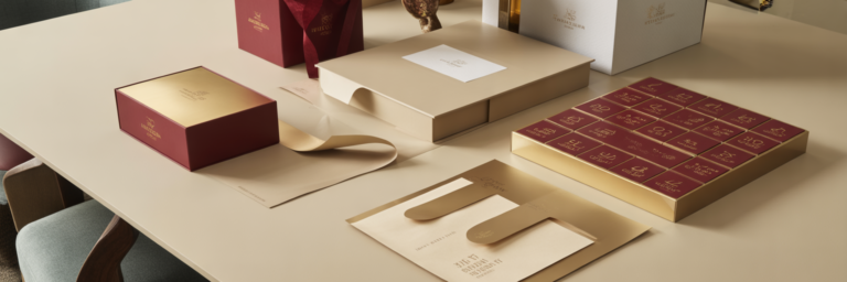 Custom seasonal packaging for luxury brands.