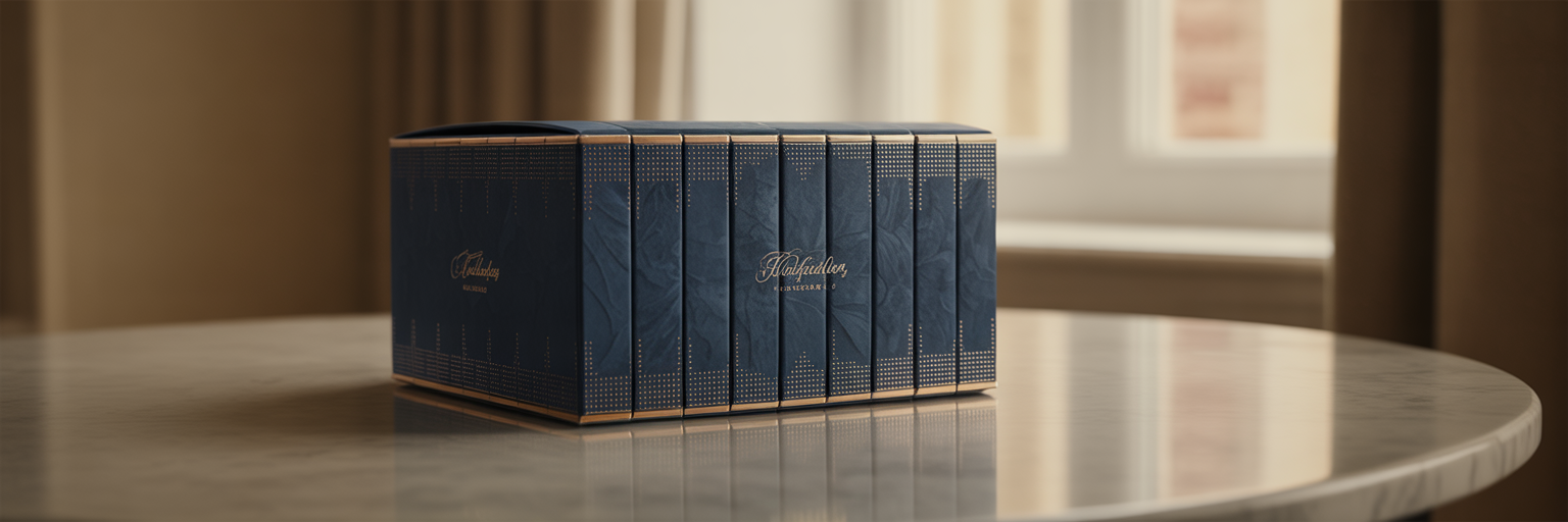 Luxury cosmetics Advent calendar packaging.