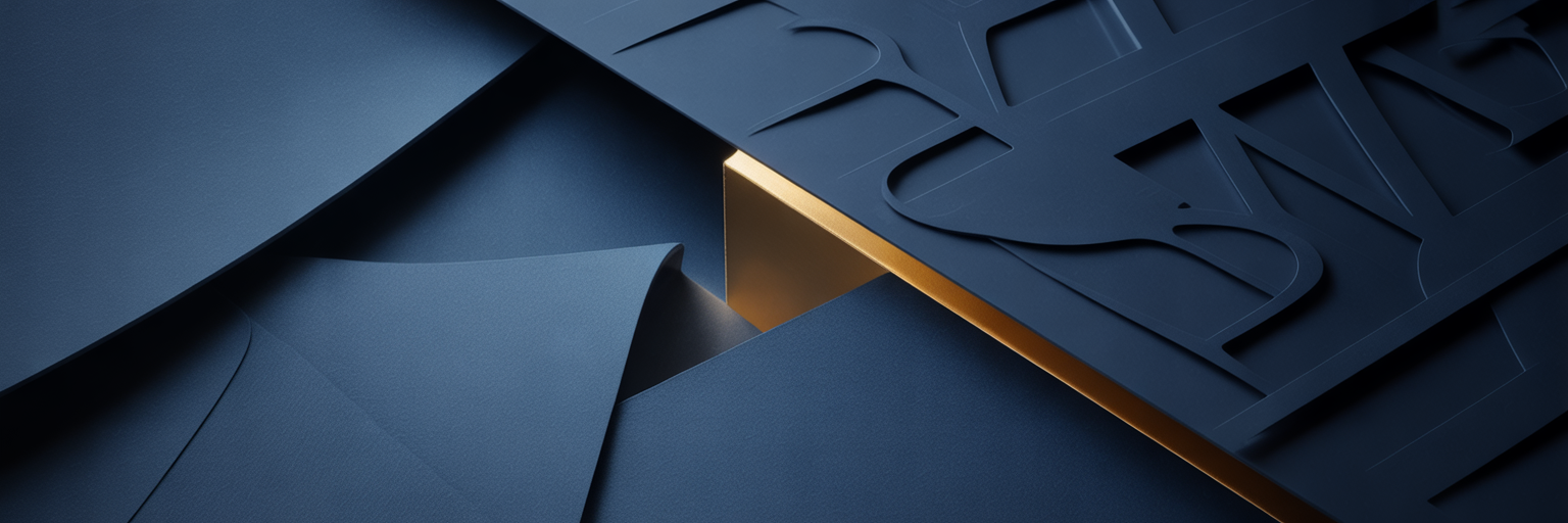 Abstract geometric luxury 3D packaging